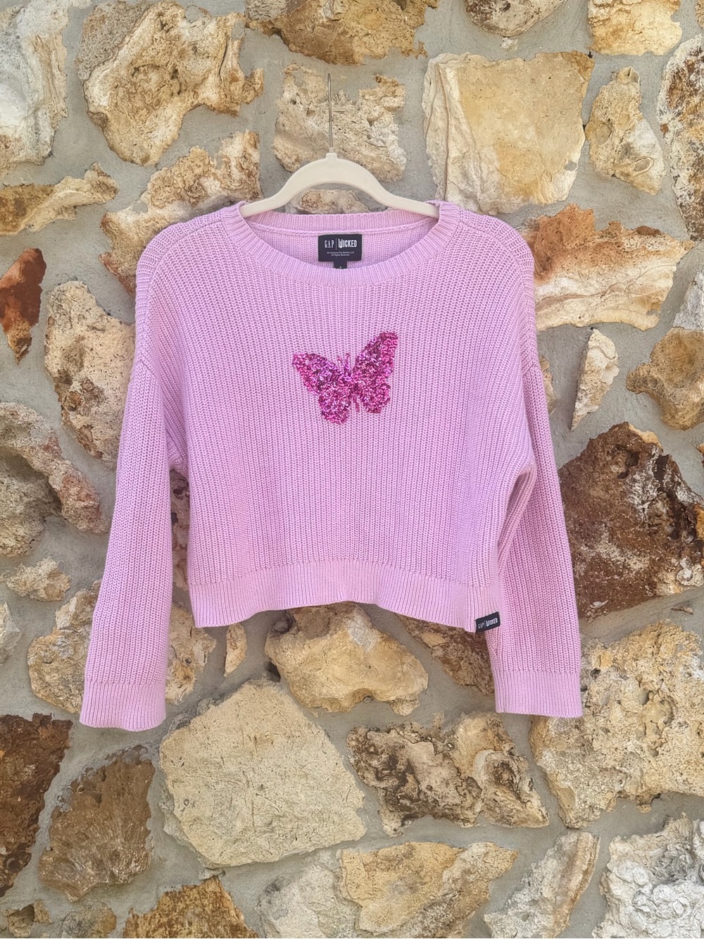 Gap x wicked boxy crop sweater
